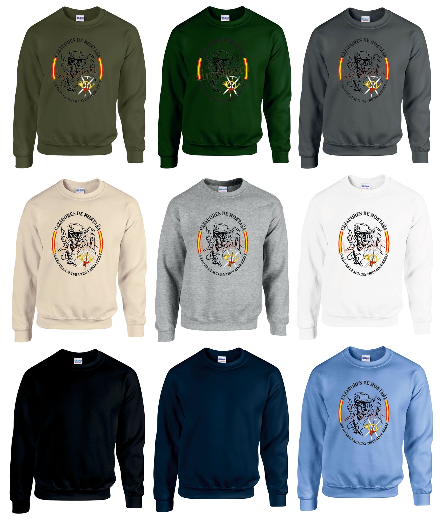 Sudadera básica Cazadores de montaña.