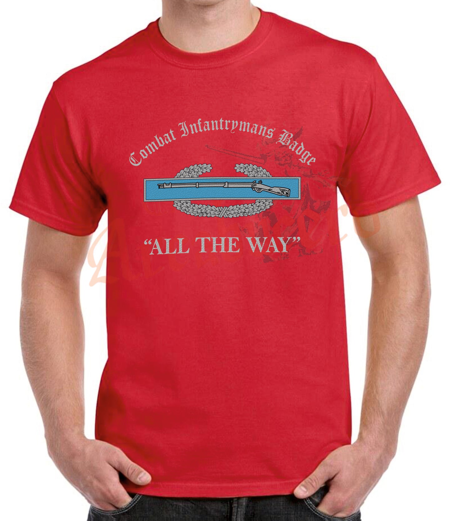 Camiseta USA Insignia de Soldado de Infantería de Combate ( CIB ).