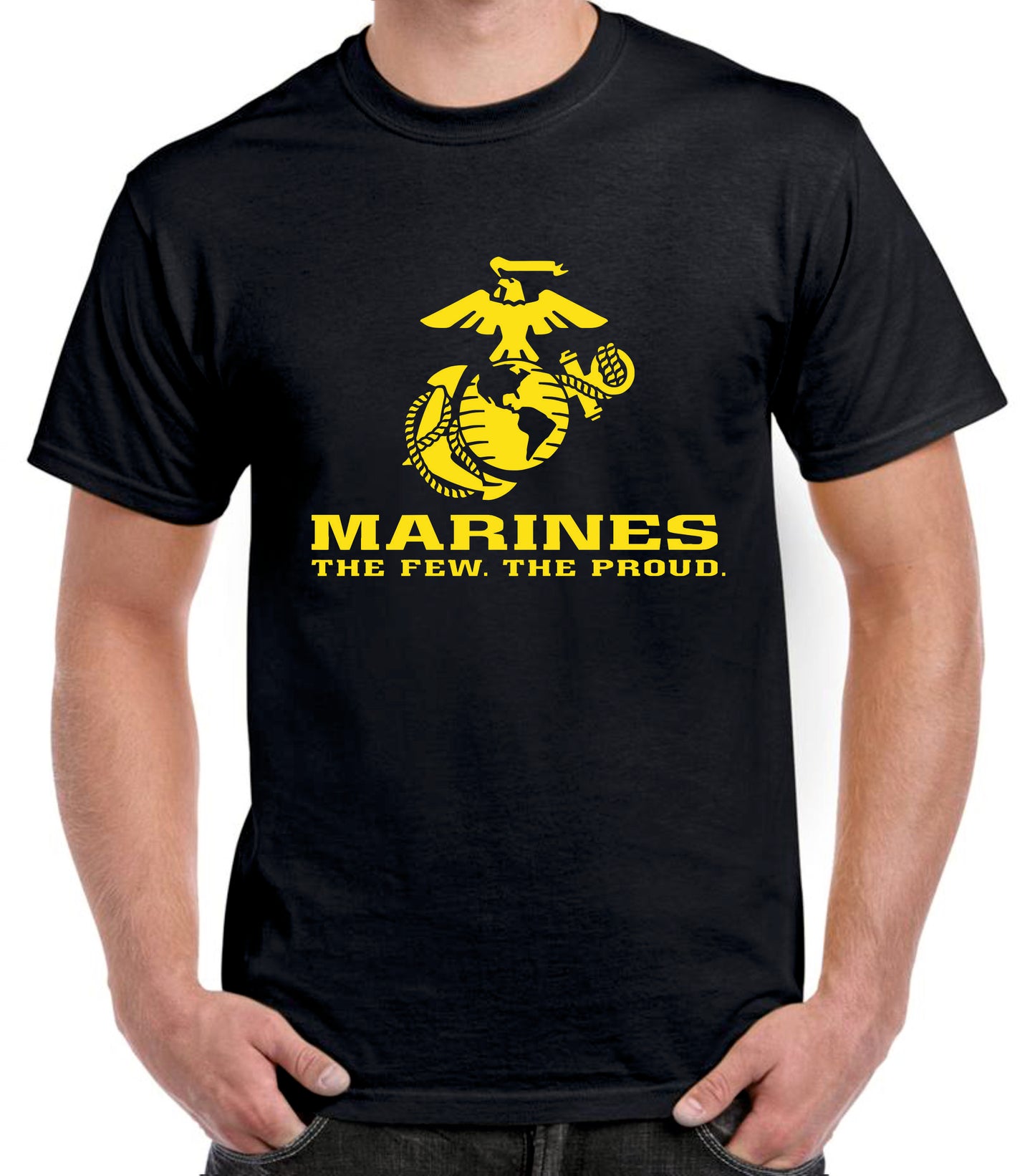 Camiseta USA emblema marines.