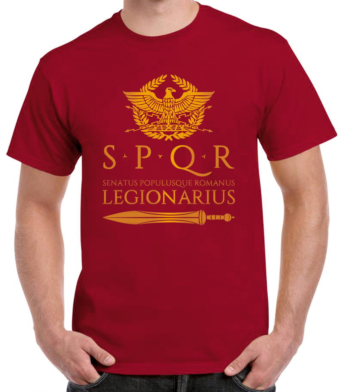 Camiseta SPQR Legionarius y gladius.