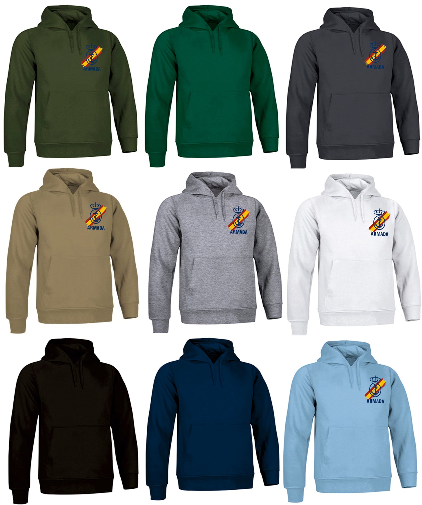 Sudadera capucha Armada nuevo emblema.