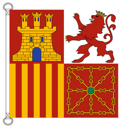 Bandera de proa Armada Española.