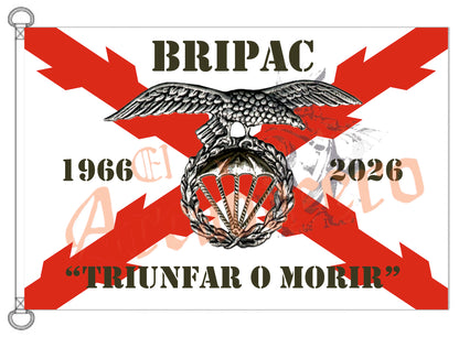 Bandera BRIPAC 70 Aniversario y Cruz de Borgoña tercios y regimientos.