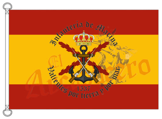 Bandera Infantería de Marina lema.