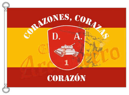 Bandera División Acorazada lema.