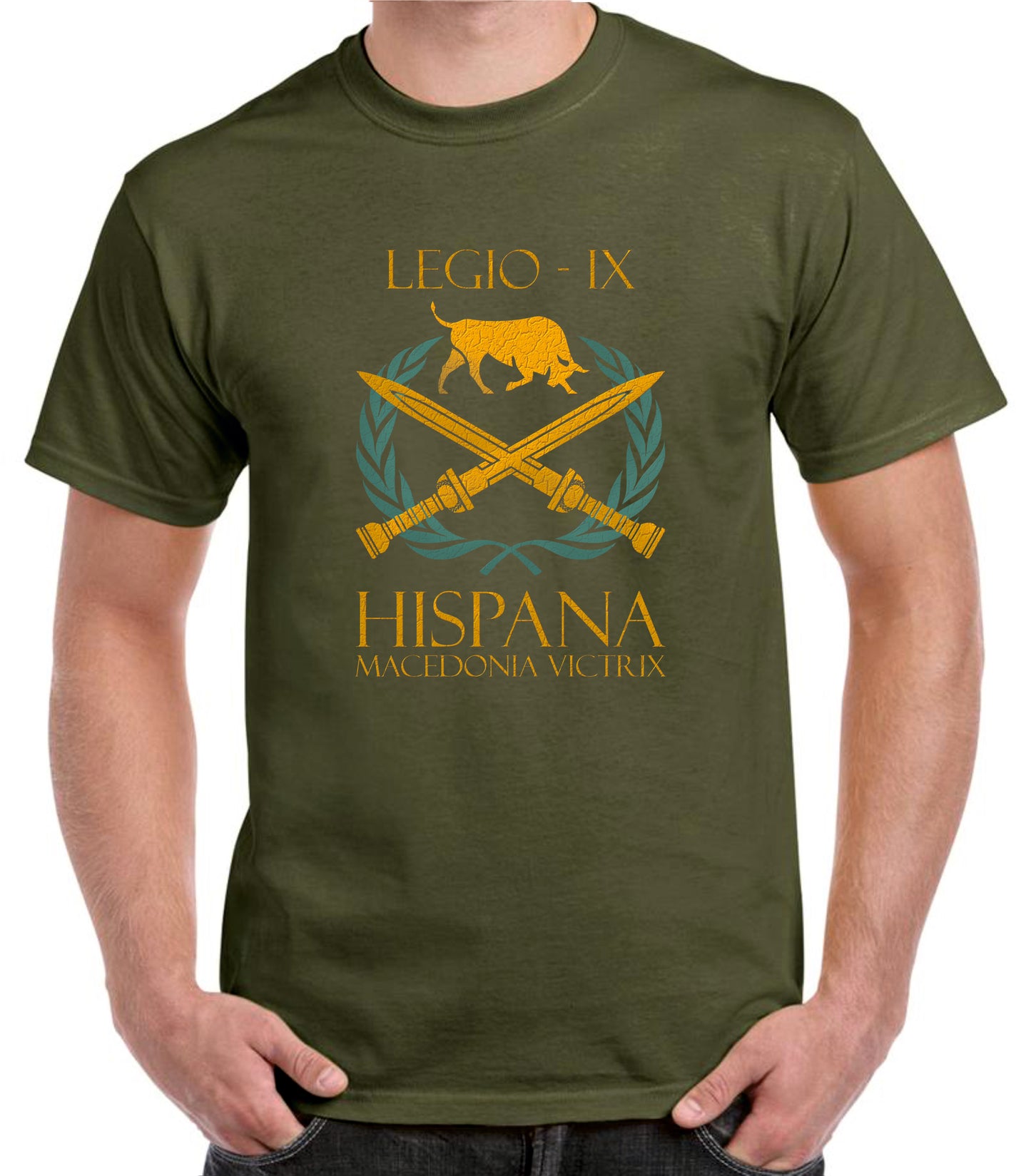 Camiseta ROMA Legión IX Hispana Gladius.