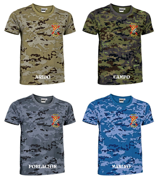 Camiseta escudo UME camuflaje.