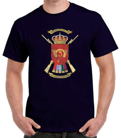 Camiseta Academia de Infantería escudo oficial.
