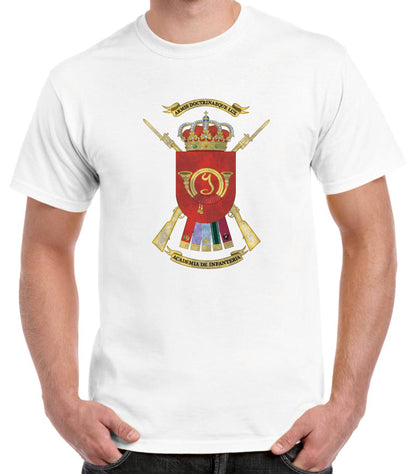 Camiseta Academia de Infantería escudo oficial.