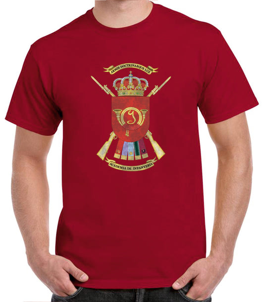 Camiseta Academia de Infantería escudo oficial.