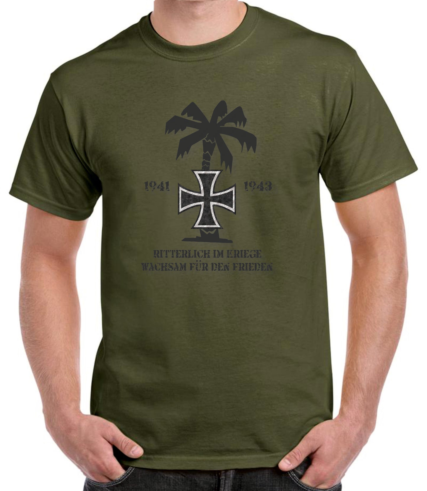 Camiseta ALEMANIA lema Afrika Korps.