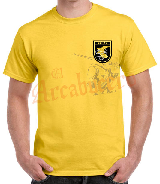 Camiseta G.E.O. escudo oficial.