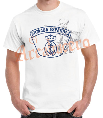 Camiseta Armada nuevo escudo azul.
