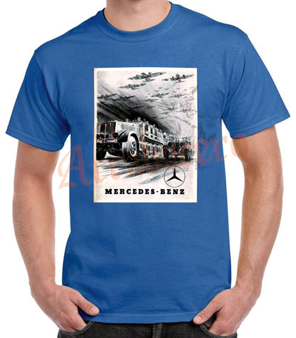 Camiseta ALEMANIA MERCEDES-BENZ cartel propaganda 1941.