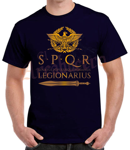 Camiseta SPQR Legionarius y gladius.