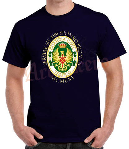 Camiseta GUARDIA CIVIL Tráfico lema.