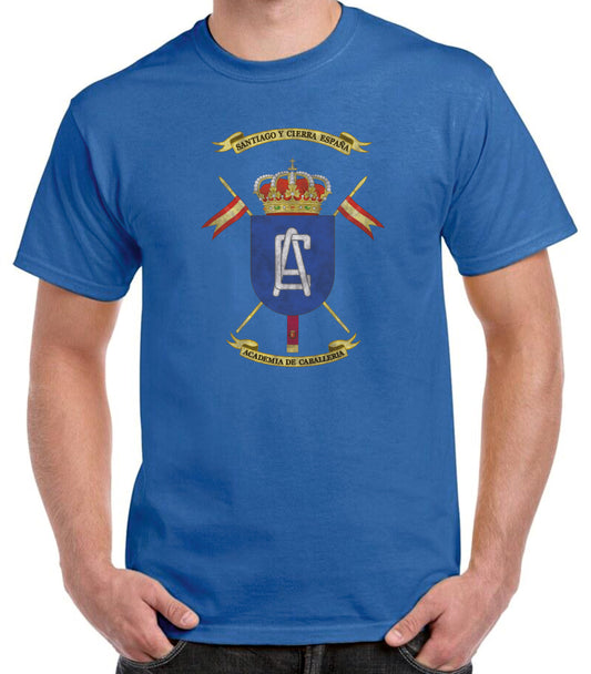 Camiseta Academia de Caballería escudo oficial.