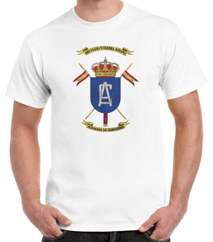 Camiseta Academia de Caballería escudo oficial.