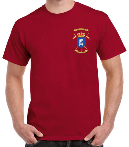Camiseta Academia de Caballería escudo oficial.