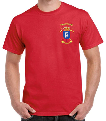 Camiseta Academia de Caballería escudo oficial.