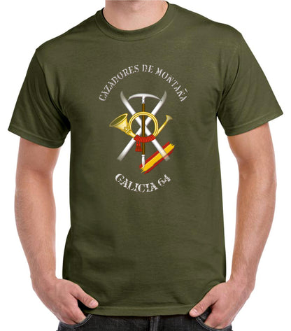 Camiseta Rgto. Cazadores de Montaña "Galicia" n.º 64.