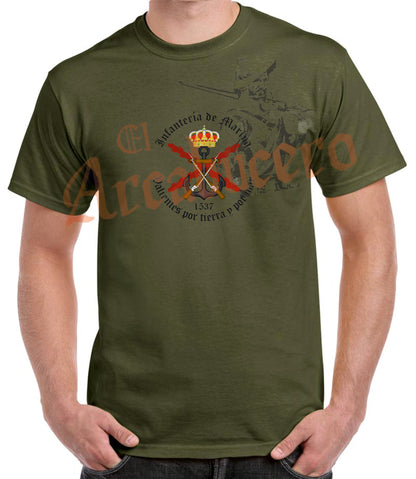 Camiseta emblema Infantería de Marina.
