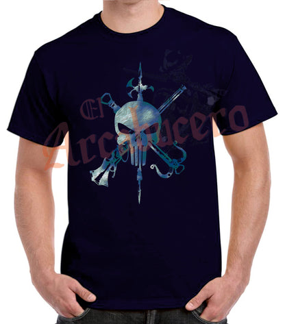 Camiseta emblema Legión calabera castigador.