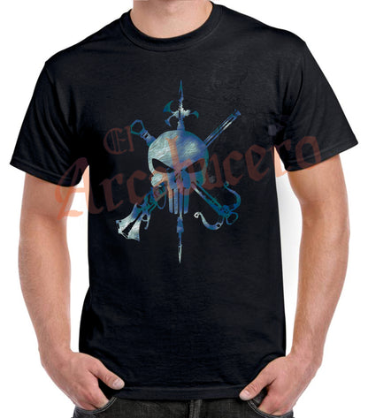Camiseta emblema Legión calabera castigador.