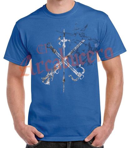 Camiseta emblema Legión Española blanco.