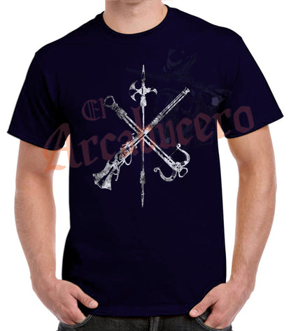 Camiseta emblema Legión Española blanco.