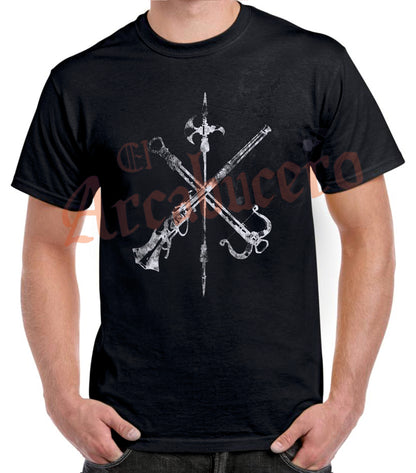 Camiseta emblema Legión Española blanco.