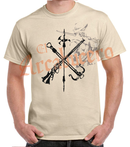 Camiseta emblema Legión Española negro.