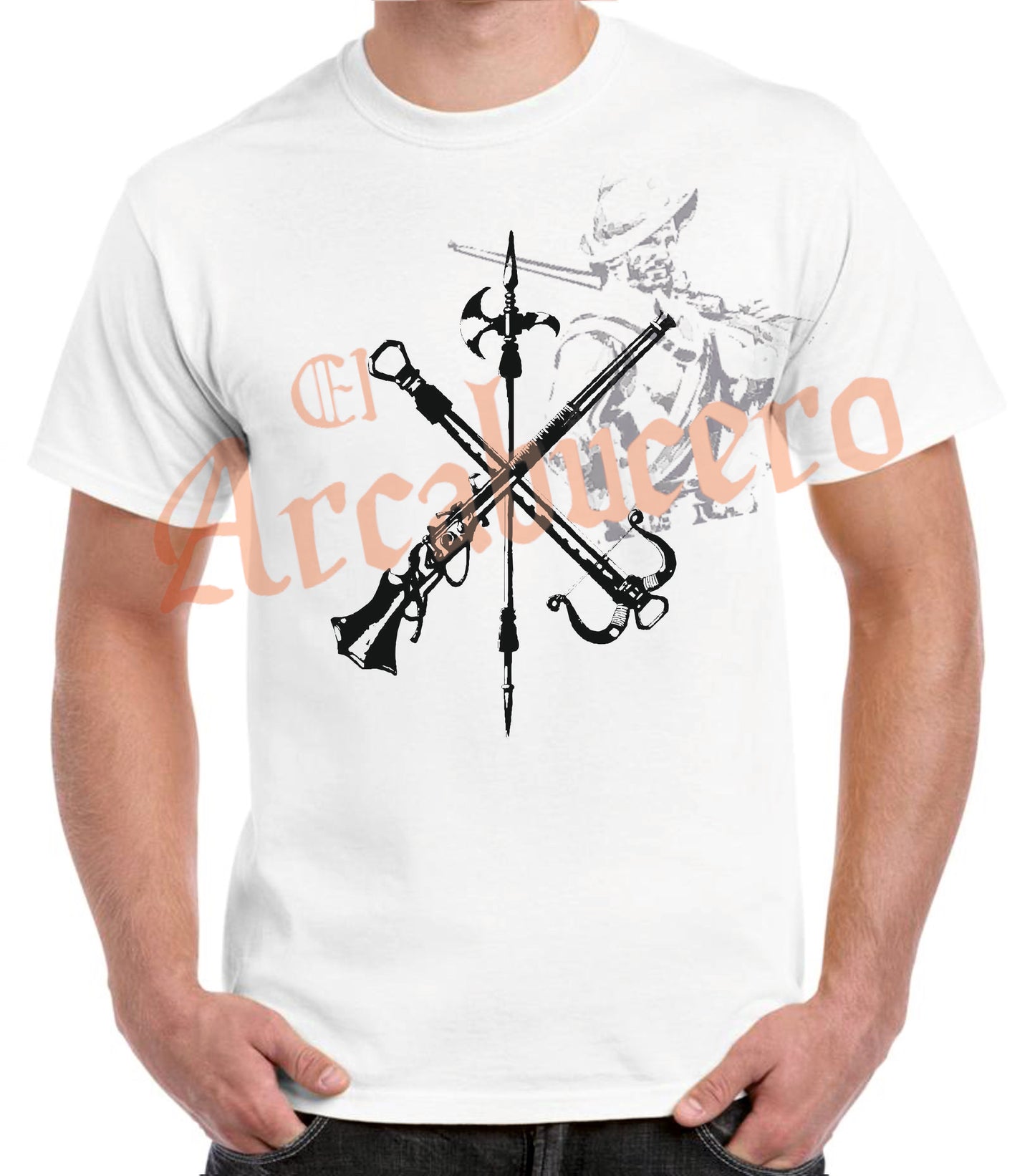 Camiseta emblema Legión Española negro.