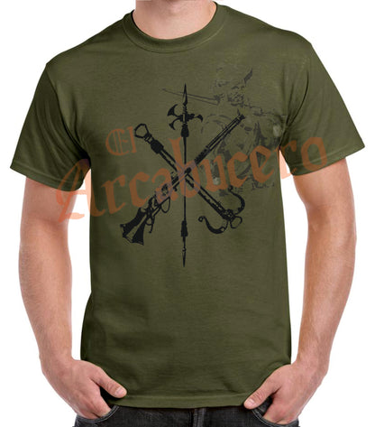 Camiseta emblema Legión Española negro.