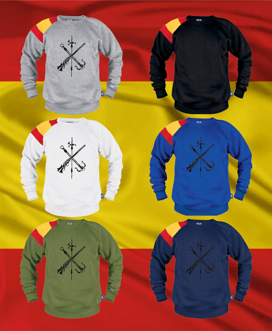 Sudadera España emblema Legión negra.