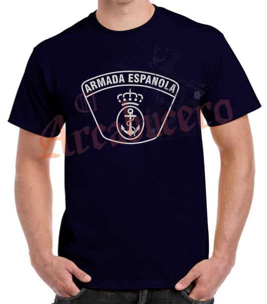 Camiseta Armada nuevo escudo blanco.