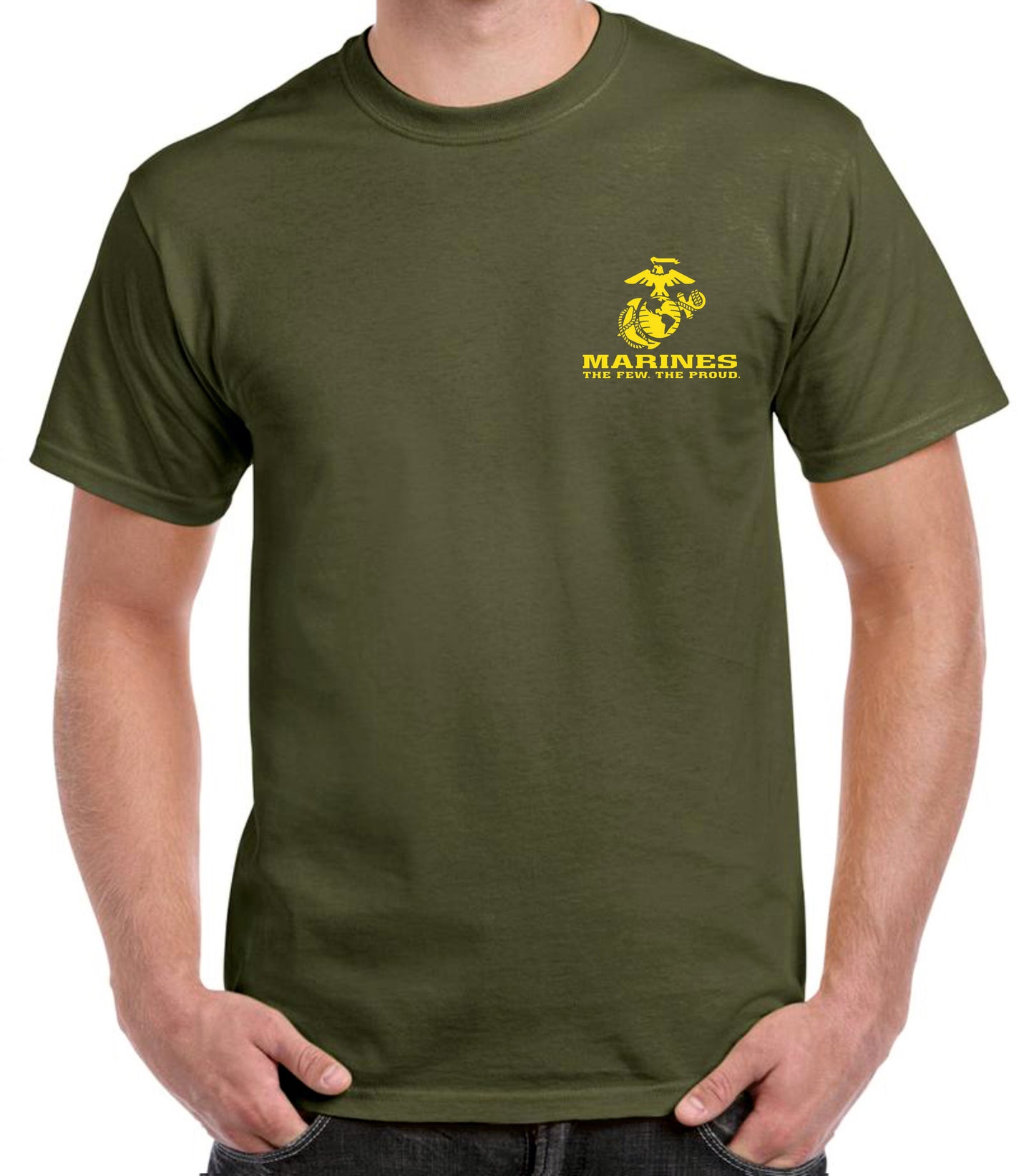 Camiseta USA emblema marines.