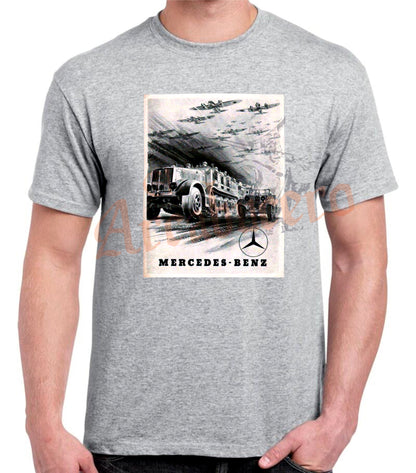 Camiseta ALEMANIA MERCEDES-BENZ cartel propaganda 1941.