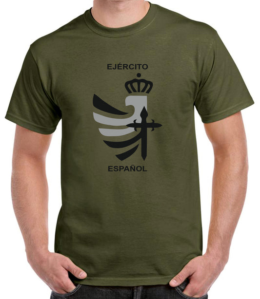 Camiseta nuevo logo Ejército de Tierra negro.