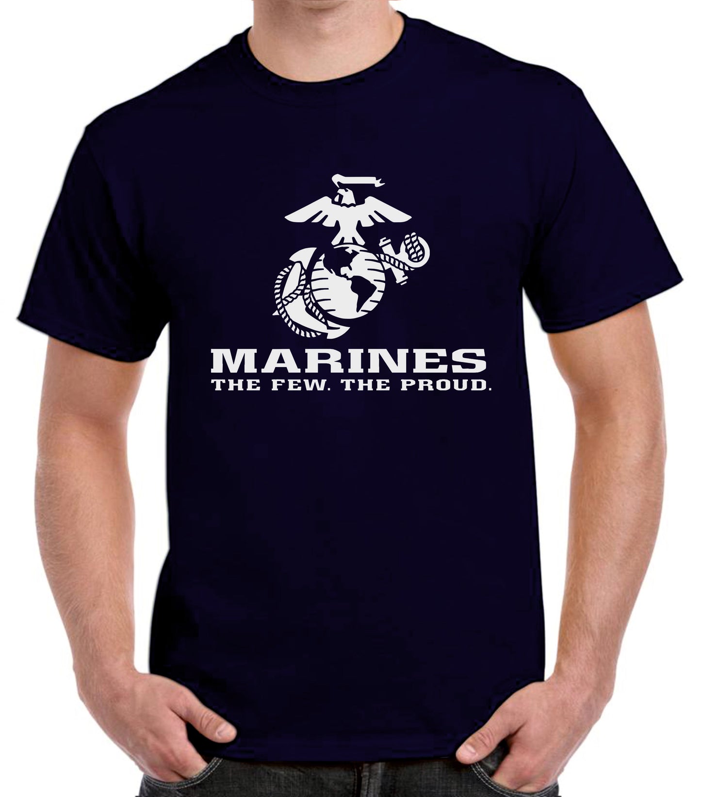 Camiseta USA emblema marines.