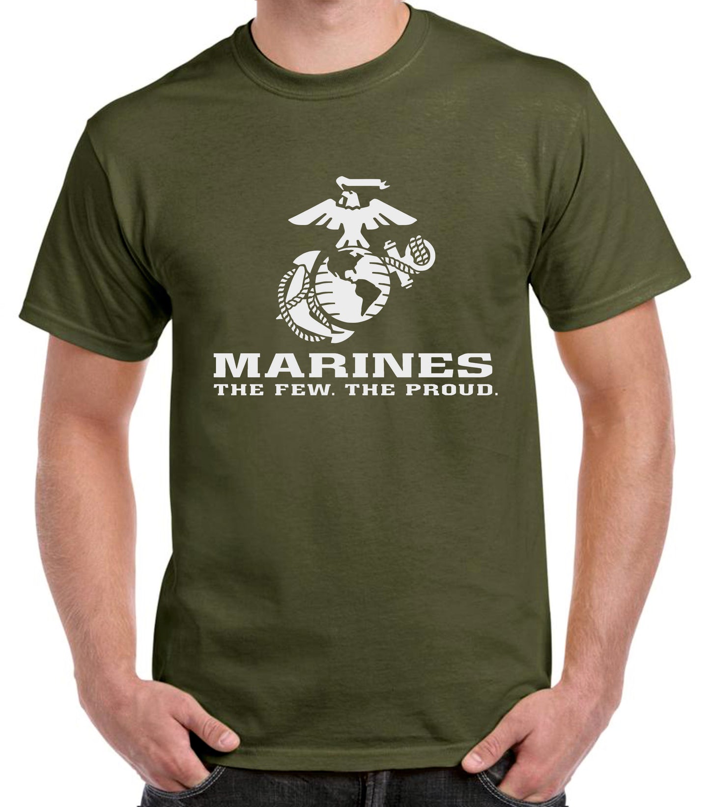 Camiseta USA emblema marines.