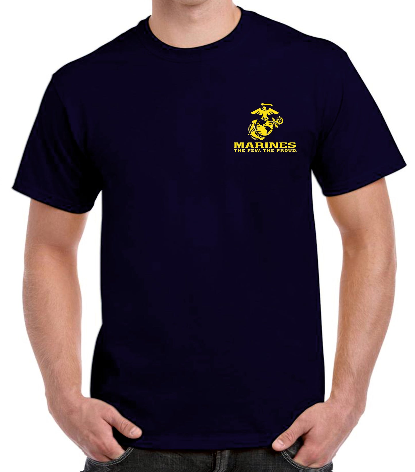 Camiseta USA emblema marines.