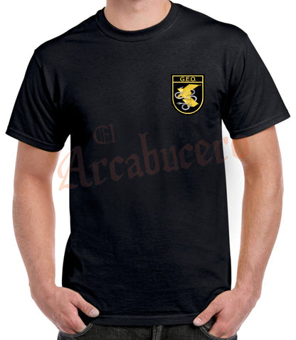 Camiseta G.E.O. escudo oficial.