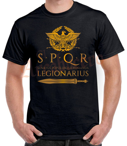 Camiseta SPQR Legionarius y gladius.