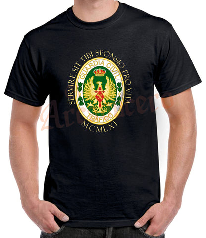 Camiseta GUARDIA CIVIL Tráfico lema.