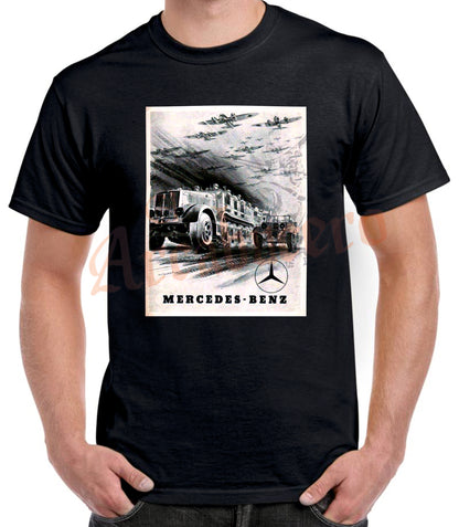Camiseta ALEMANIA MERCEDES-BENZ cartel propaganda 1941.