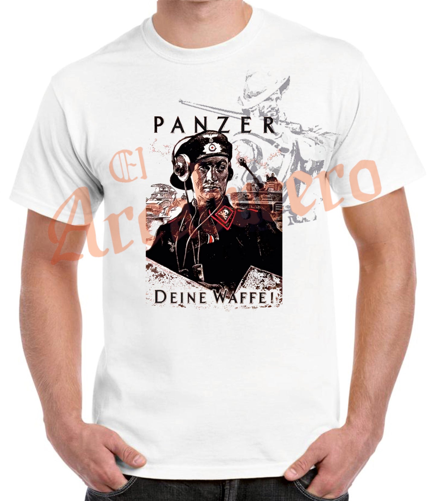 Camiseta ALEMANIA propaganda 2ª G.M. Panzer División.