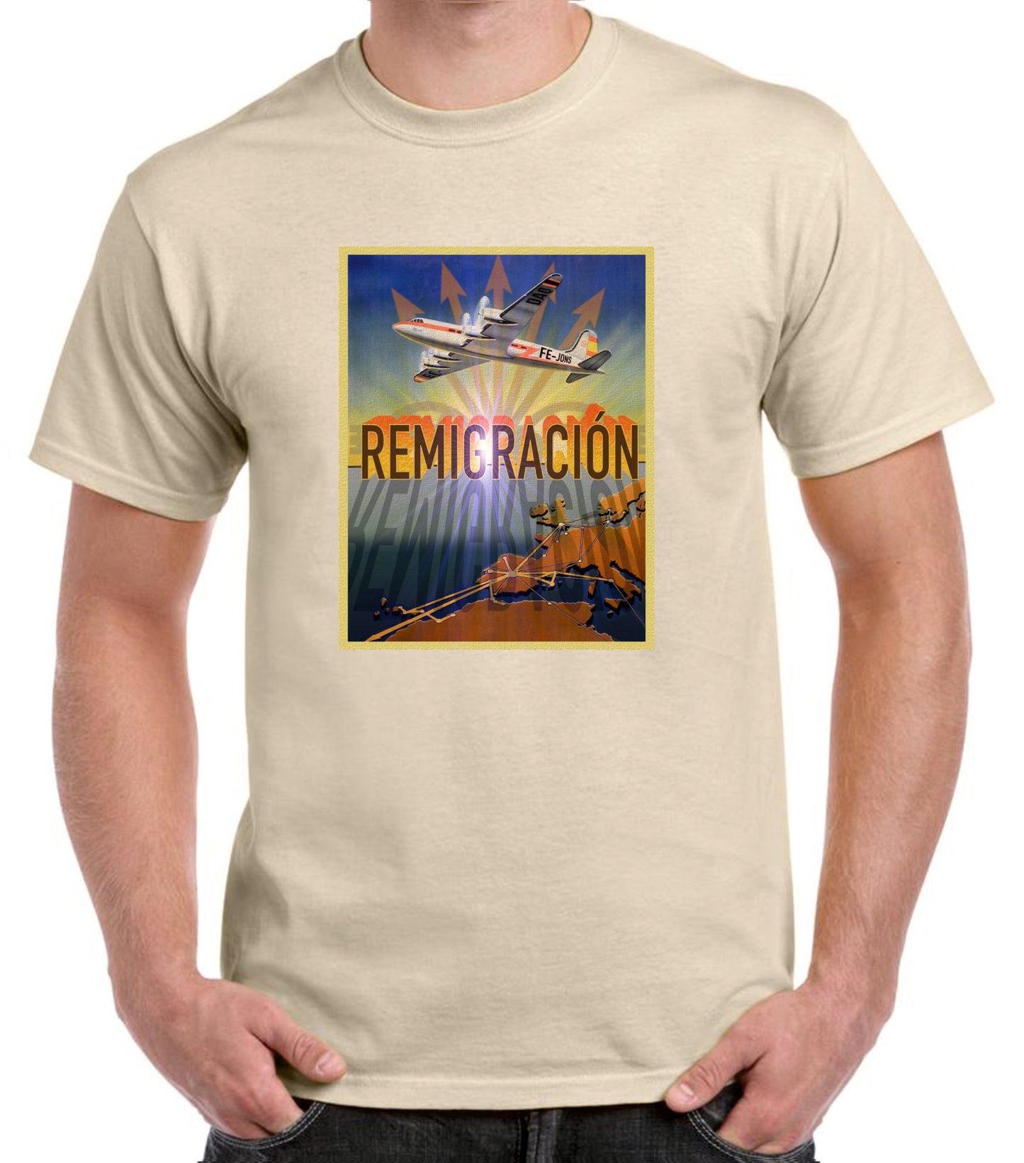 Camiseta Remigración FE JONS.
