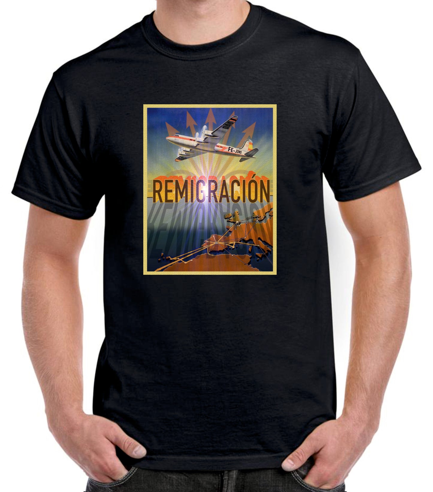 Camiseta Remigración FE JONS.