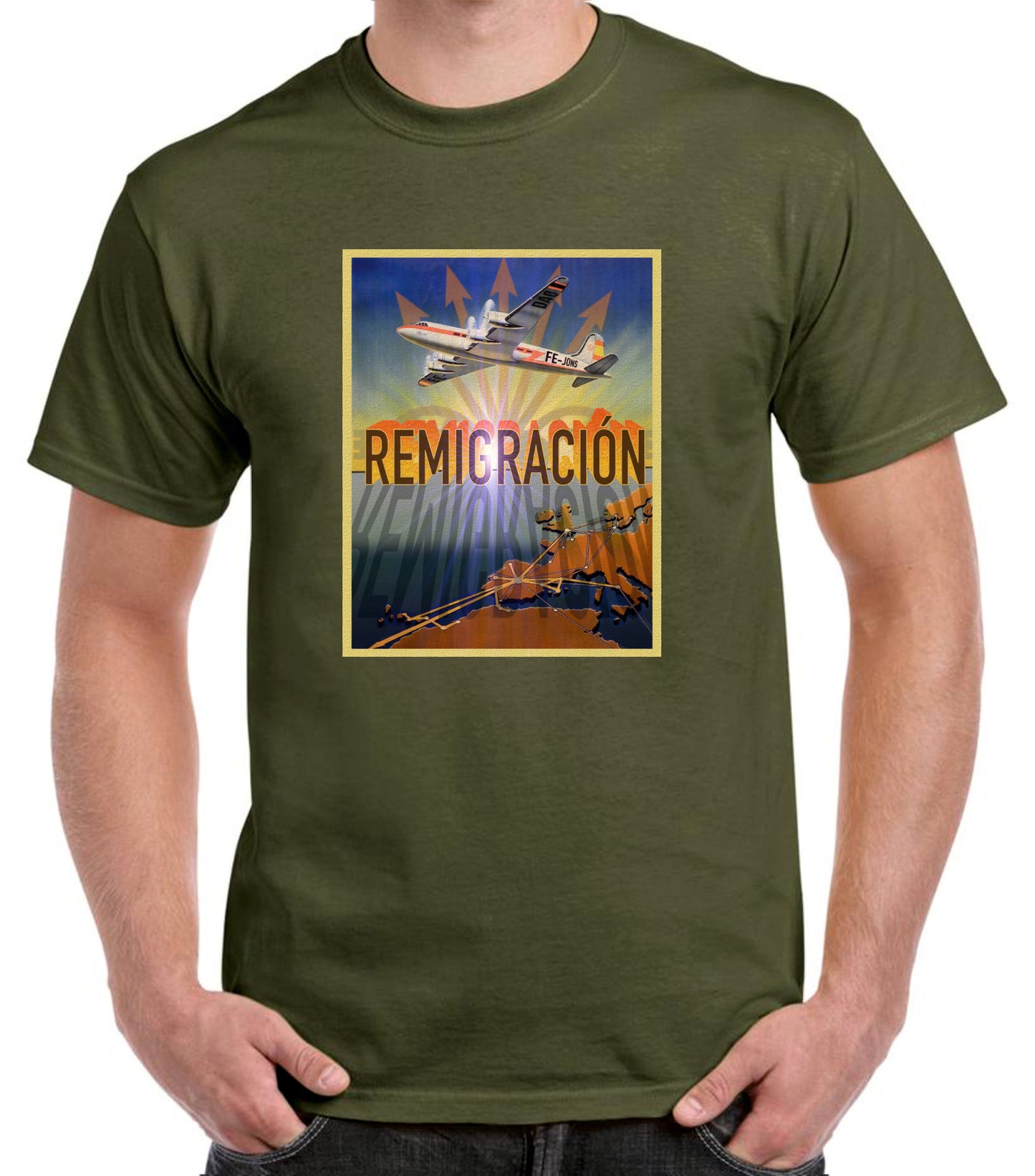 Camiseta Remigración FE JONS.